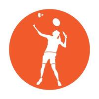 badminton icon design vector
