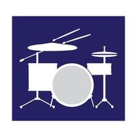 drum set icon, vector