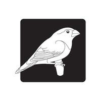 sparrow icon design vector
