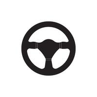 Steering wheel icon vector
