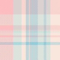 Patterned check pattern fabric, amazing plaid tartan . Refresh texture textile seamless background in light and misty rose colors. vector