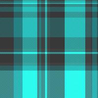 Composition textile tartan , flannel pattern background plaid. Strip texture fabric check seamless in grey and cyan colors. vector