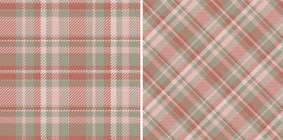 Background seamless texture of plaid tartan with a fabric check textile pattern. vector