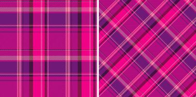 Plaid background pattern of texture textile with a fabric seamless tartan check. Set in space colors for tweed in modern fashion. vector