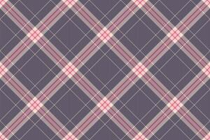 Layered fabric plaid tartan, cloth texture textile. Custom check seamless pattern background in pastel and light colors. vector