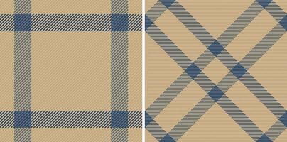 Background plaid of check texture fabric with a textile tartan seamless pattern. vector