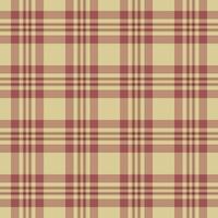Seamless background of fabric check textile with a tartan texture plaid pattern. vector