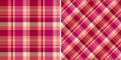 Fabric check of textile pattern tartan with a texture background seamless plaid. vector