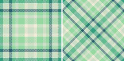 Tartan seamless fabric of textile background with a check plaid pattern texture. Set in trendy colors of autumn fashion trends. vector