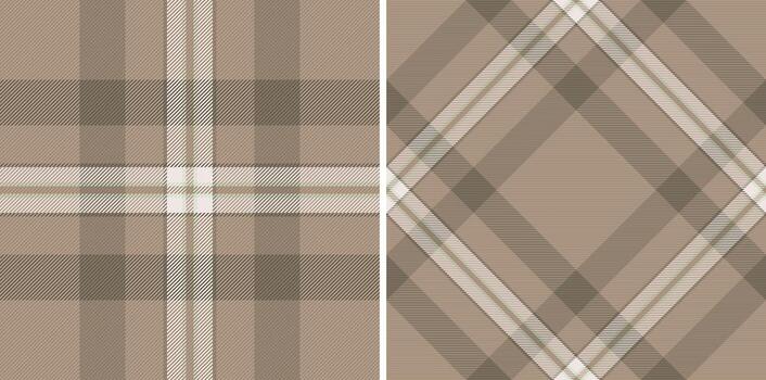 Check plaid of fabric background pattern with a seamless textile texture tartan. vector