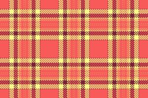 textile fabric of plaid check tartan with a texture seamless background pattern. vector