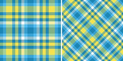 Tartan seamless of plaid fabric pattern with a background texture textile check. vector