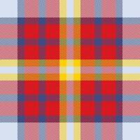 Plaid check pattern. Seamless fabric texture. Tartan textile print. vector
