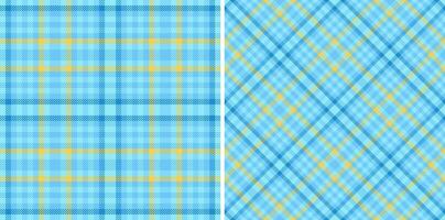 Textile plaid seamless of fabric check with a texture tartan pattern background. vector