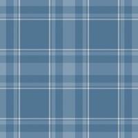 Tartan plaid pattern in blue. Print fabric texture seamless. Check background. vector