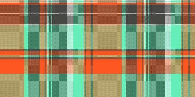 Package background plaid, father check texture seamless. Ireland fabric pattern textile tartan in mint and red colors. vector
