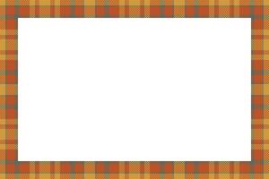 Vintage frame . Scottish border pattern retro style. Tartan plaid ornament. vector