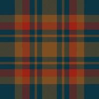 Plaid check pattern. Seamless fabric texture. Tartan textile print. vector