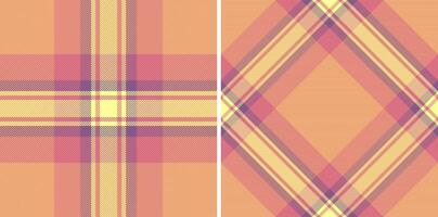 Fabric textile of plaid check tartan with a pattern texture background seamless. vector