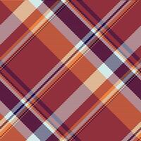 Print tartan check, quiet plaid seamless background. Curtain fabric texture pattern textile in red and light colors. vector
