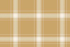 Plaid background, check seamless pattern in beige. fabric texture for textile print, wrapping paper, gift card or wallpaper. vector