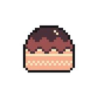 cake pixel art for dynamic digital projects and designs. vector
