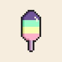 ice cream pixel art for dynamic digital projects and designs. vector