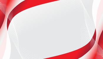 Red curve on a white background vector