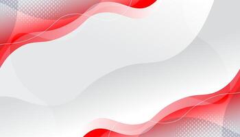 Red curve on a white background vector