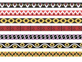 Modern Abstract geometric colorful frames border vector