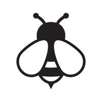 Honey Bee icon. Insect character. Cartoon flying bee. vector