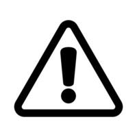 Alert icon. Warning sign and symbol. Exclamation mark in triangle. vector