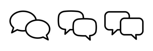 Chat icon. Talk bubble speech icon. Dialogue balloon icon. vector