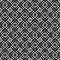 seamless geometric weave pattern. Striped black and white abstract background. Monochrome linear texture. Endless unusual textile print vector
