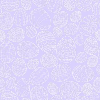 sencillo sin costura Pascua de Resurrección huevos modelo - mano dibujado diseño. fiesta repetible minimalista antecedentes. Violeta textil impresión vector
