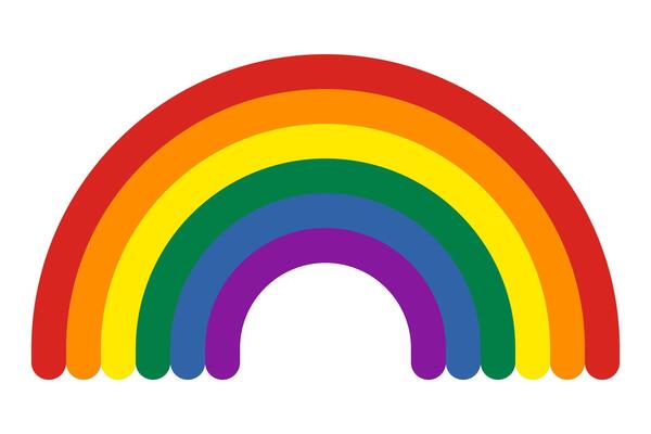 Rainbow pride icon LGBT symbol