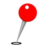Tilted Location pin icon symbol vector