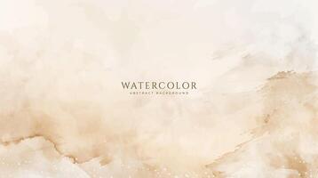Abstract horizontal watercolor background. Neutral light colored empty space background illustration vector