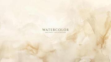 Abstract horizontal watercolor background. Neutral light colored empty space background illustration vector