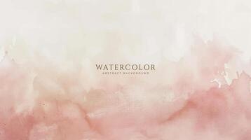 Abstract horizontal watercolor background. Neutral light colored empty space background illustration vector