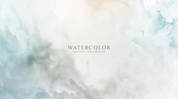 Abstract horizontal watercolor background. Neutral light colored empty space background illustration vector