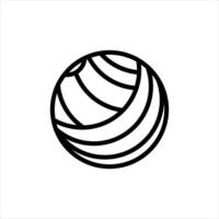 Simple yoga ball with Minimalist and modern design vector