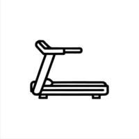 Simple treadmill with Minimalist and modern design vector