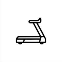 Simple treadmill with Minimalist and modern design vector
