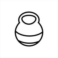 Simple yoga ball with Minimalist and modern design vector