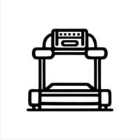Simple treadmill with Minimalist and modern design vector