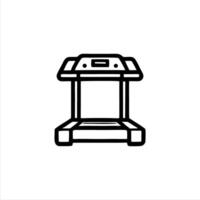Simple treadmill with Minimalist and modern design vector