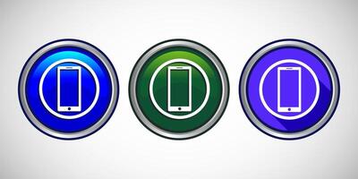 Call Us Now Phone Icon Button Set Design Illustration vector