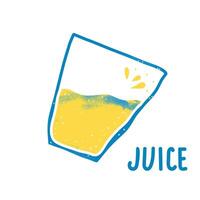 Glass of juice isolated. color design. vector