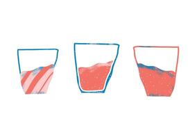 Glass of juice isolated. color design. vector